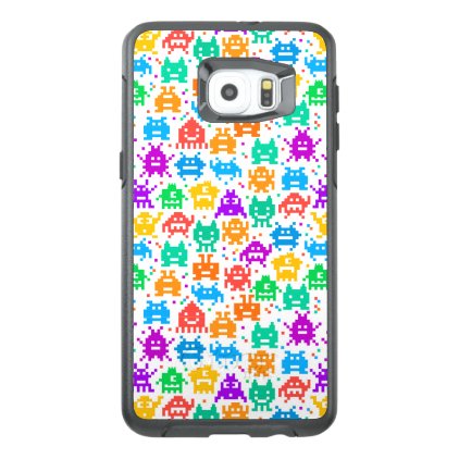 Cute colorful pixelated monsters patterns OtterBox samsung galaxy s6 edge plus case