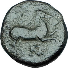 MARONEIA Thrace 400BC Authentic Ancient Greek Coin w HORSE & WINE GRAPES i65964