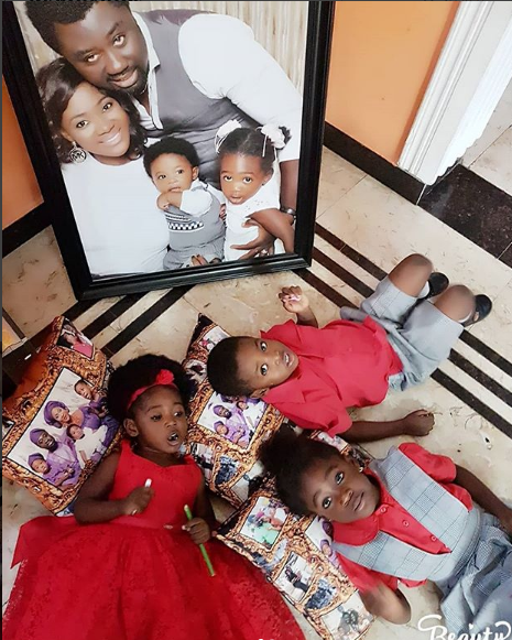 Mercy Johnson shares beautiful photos of her 3 children