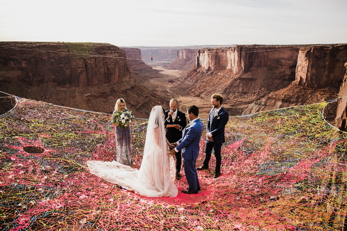Extreme Wedding Pictures in Moab Utah