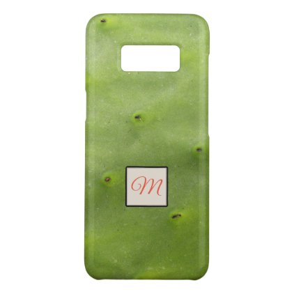 Botanical Tropical Green Cactus Photo Monogram Case-Mate Samsung Galaxy S8 Case