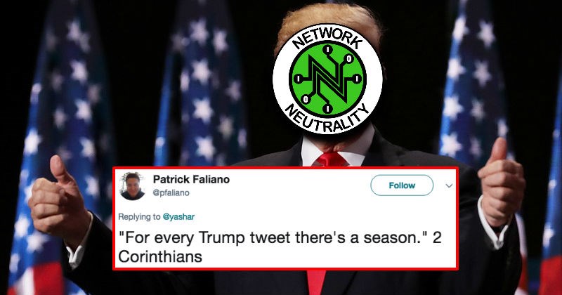 President Trump's tweet about net neutrality is going viral for all the Trump-related reasons you'd expect.