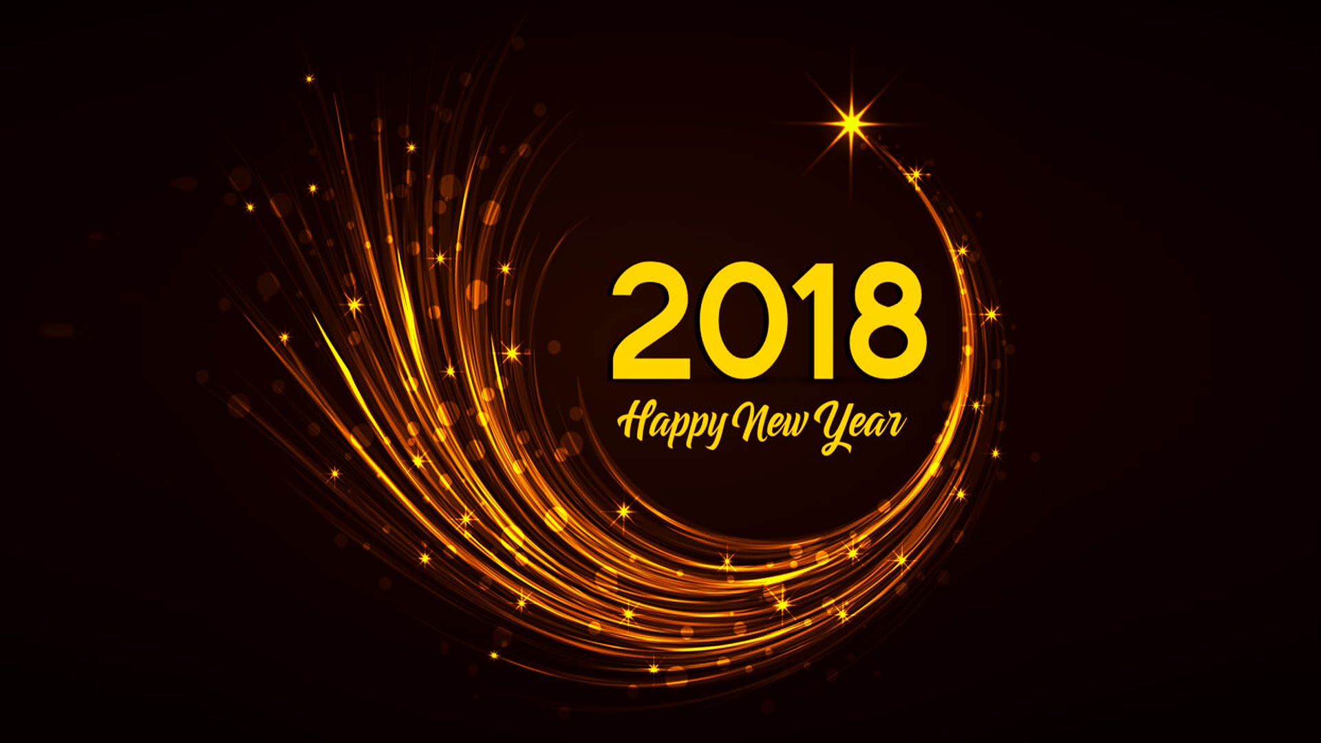 Beautiful Happy New Year 2018 Wallpaper
