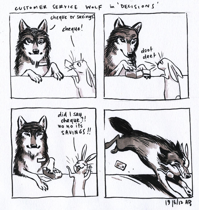 Customer Service Wolf In 'Decisions'