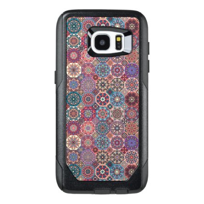 Vintage patchwork with floral mandala elements OtterBox samsung galaxy s7 edge case