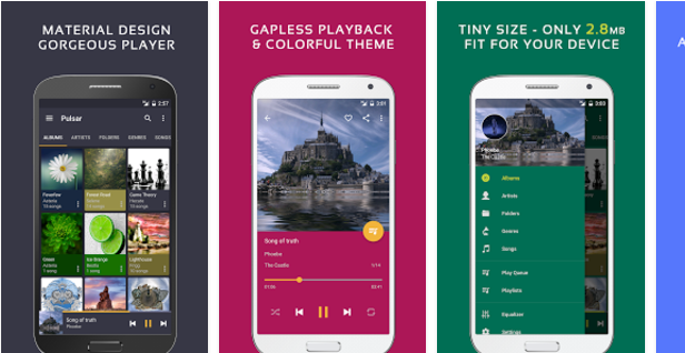 Pulsar Best Android music player apps to listen to music on them