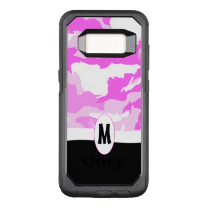Shades of Pink and White Camouflage OtterBox Commuter Samsung Galaxy S8 Case