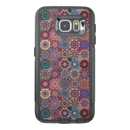 Vintage patchwork with floral mandala elements OtterBox samsung galaxy s6 case