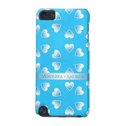 Pretty small blue hearts. Add your own text. iPod Touch (5th Generation) Case
