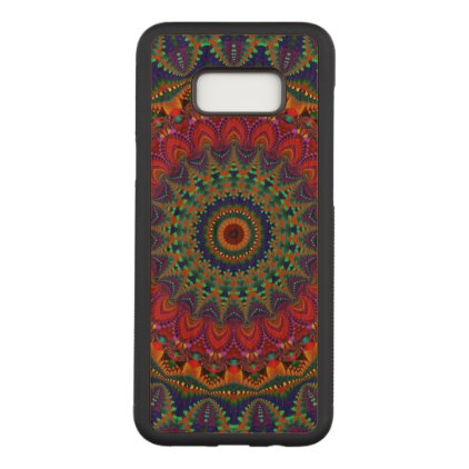 Colored Mandala Carved Samsung Galaxy S8+ Case