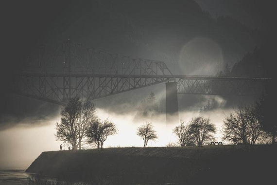 bridge fog mist