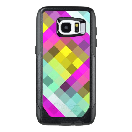 Cool &amp; Popular Neon Colored Mosaic Pattern OtterBox Samsung Galaxy S7 Edge Case