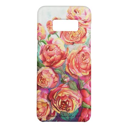 Samsung Galaxy 8 phone case with roses