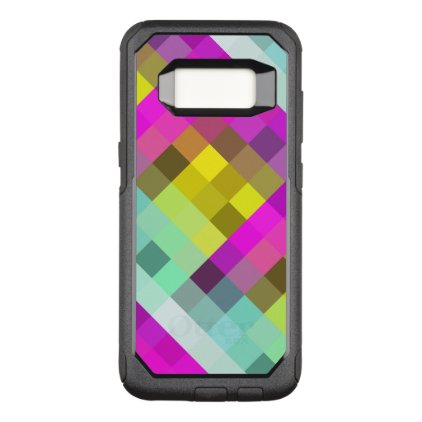 Cool &amp; Popular Neon Colored Mosaic Pattern OtterBox Commuter Samsung Galaxy S8 Case