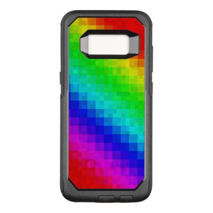 Rainbow Mosaic Tile Pattern, OtterBox Commuter Samsung Galaxy S8 Case