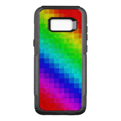 Rainbow Mosaic Tile Pattern, OtterBox Commuter Samsung Galaxy S8+ Case