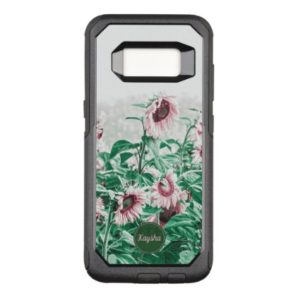 Field Of Pastel Pink Giant Weeping Sunflowers OtterBox Commuter Samsung Galaxy S8 Case