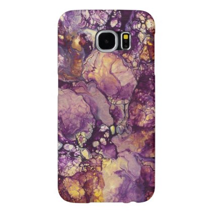 (purple &amp; orange marble) Galaxy S6 Samsung Galaxy S6 Case