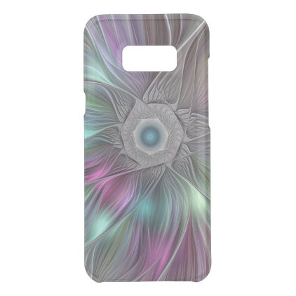 Colorful Flower Power Abstract Modern Fractal Art Uncommon Samsung Galaxy S8+ Case