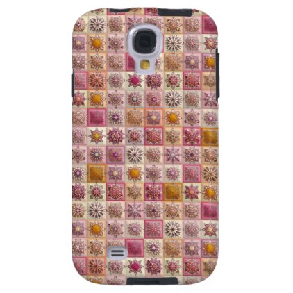Vintage patchwork with floral mandala elements galaxy s4 case