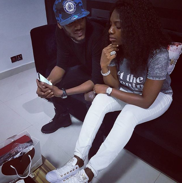 Fans give hilarious captions to this photo of 2face and Annie Idibia
