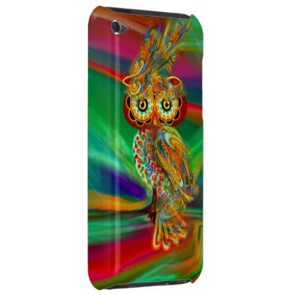 Tropical Fashion Queen Owl iPod Case-Mate Case