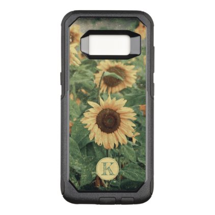 Field Of Grunge Yellow Giant Sunflowers OtterBox Commuter Samsung Galaxy S8 Case