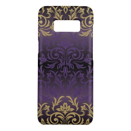 purple,ultra violet,damask,vintage,pattern,gold,ch Case-Mate samsung galaxy s8 case