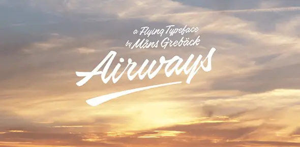 Airways free thin fonts