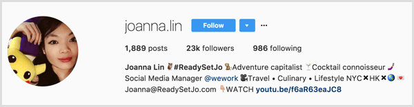 instagram-personal-profile-with-business-link-example