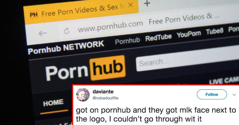 Pornhub celebrates MLK day and gets roasted by people on Twitter.