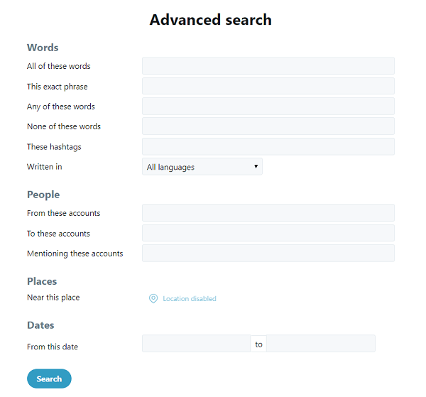 Set up an advanced Twitter search with your zip code.
