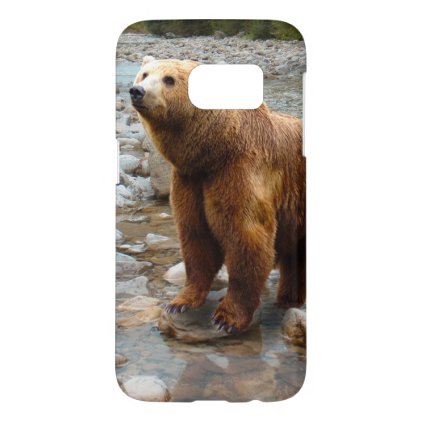 Brown Bear in Stream Samsung Galaxy S7 Case