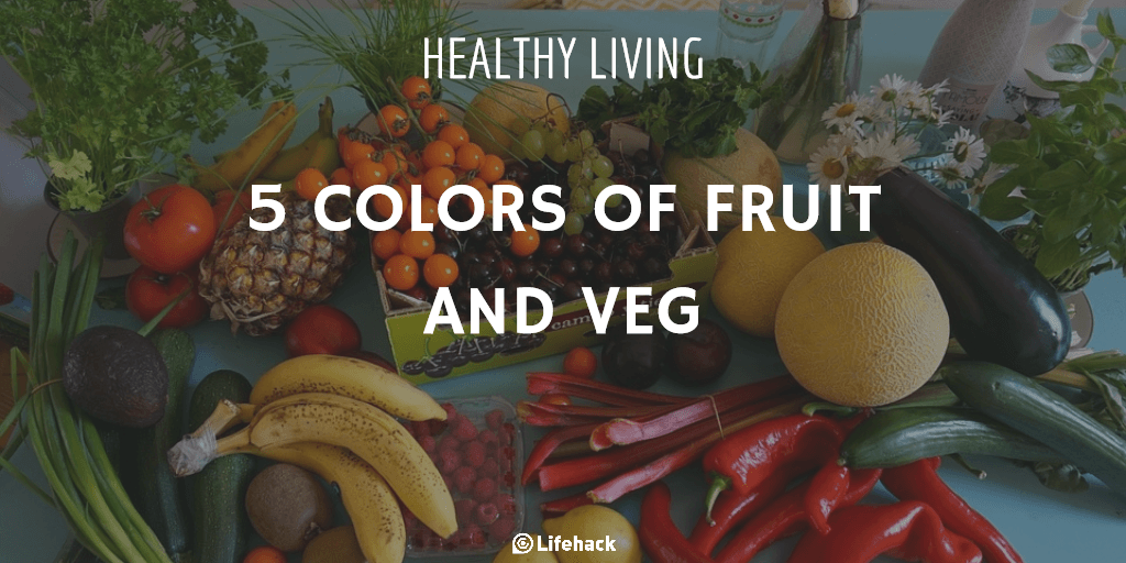 Eating 5 color groups when it comes to fruit and veg will optimize the health benefits.