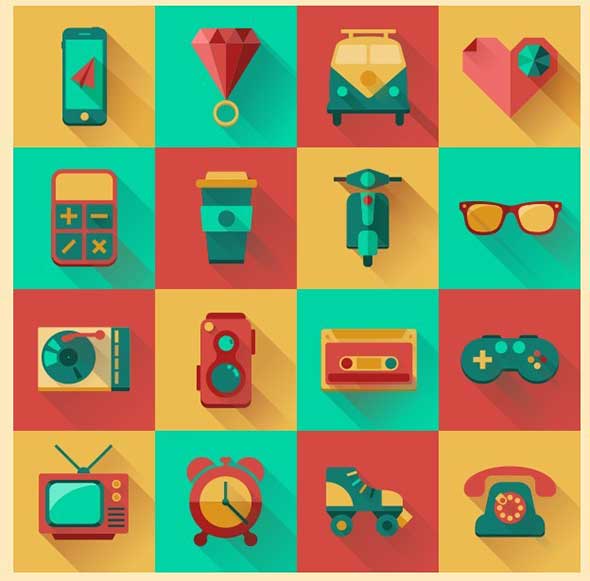 38-Flat-Hipster-Icons-Vector