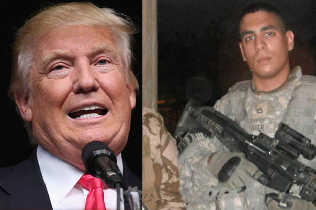 United States military veterans who are Muslim blasted Republican presidential nominee Donald Trump's comments criticizing the family of a Muslim Army captain who died in a suicide bomb attack in Iraq.