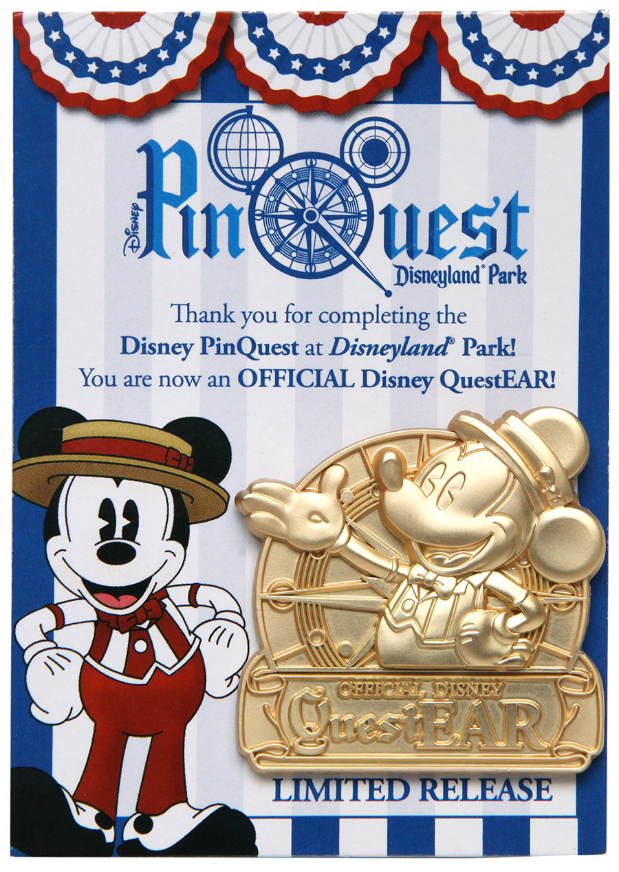 Disneyland Resort PinQuest Completer Pin