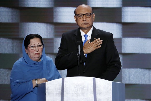 After Donald Trump pushed back against the parents of a fallen Muslim American soldier, Republican politicians spoke up to defend the sacrifices of the Khan family.