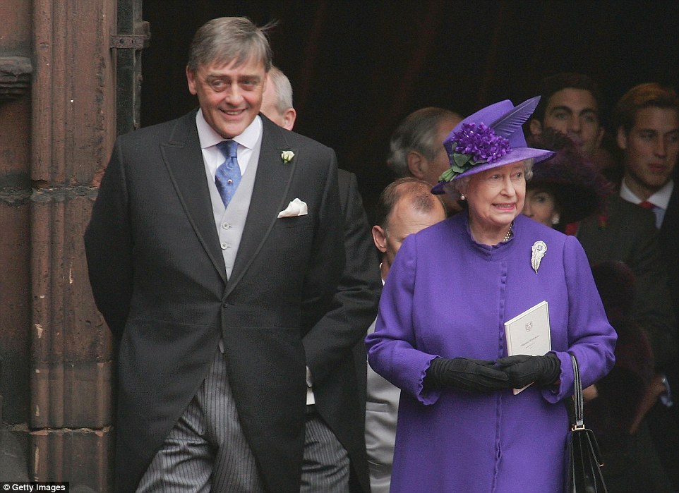 The Duke of Westminster (pictured with the Queen in November 2004) became suddenly ill at Abbeystead House in Lancashire, his grouse shooting estate, on Tuesday and later died aged 64 at Royal Preston Hospital, also located in Lancashire
