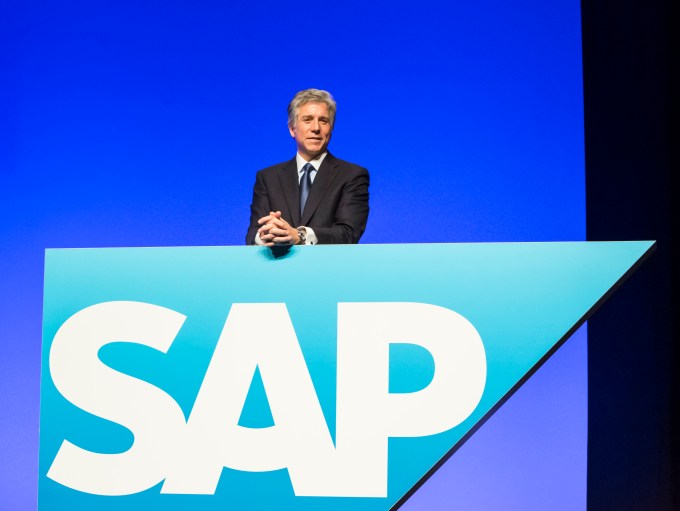 Bill McDermott, chief executive officer of SAP AG, poses for a photograph during the software company's annual general meeting in Mannheim, Germany, on Wednesday, May 21, 2014. McDermott, who becomes the German company's sole chief executive officer today, is counting on the leadership change to speed decision-making at the software maker trying to accelerate growth. Photographer: Martin Leissl/Bloomberg via Getty Images