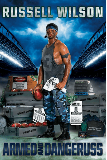 rambo,nfl,internet,russell wilson,reactions,football,funny