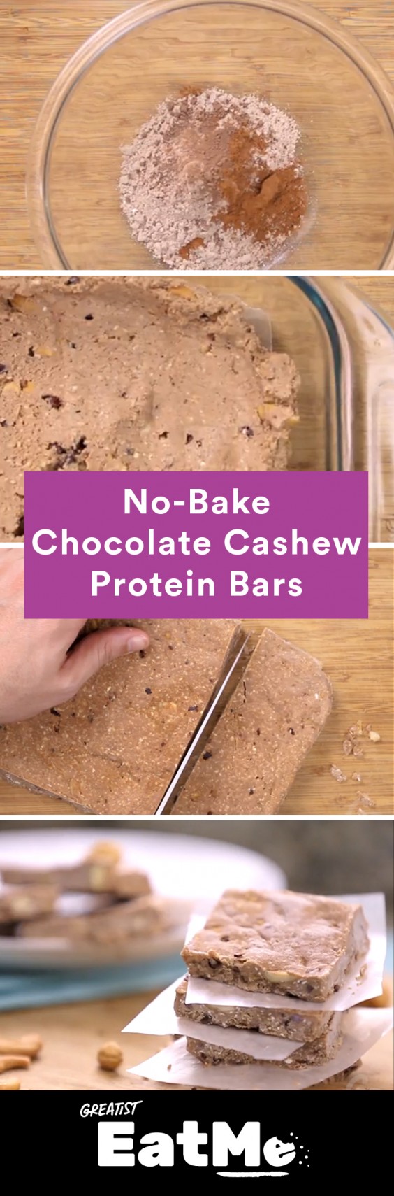 Eat Me Video: Chocolate Cashew Protein Bars