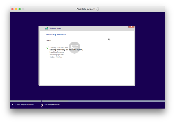Parallels windows 10 install