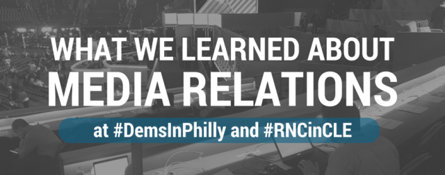 Media Relations Tips from RNC and DNC