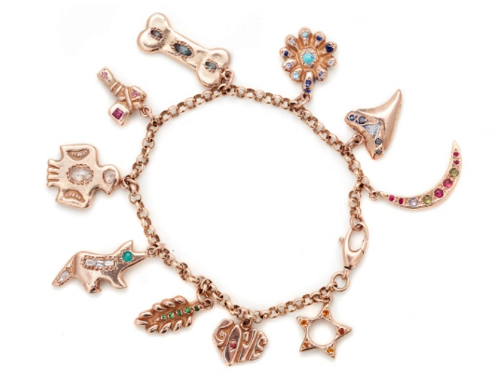 A beautiful charm bracelet by Elisa Solomon.