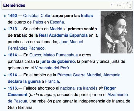 Wikipedia - Efemérides