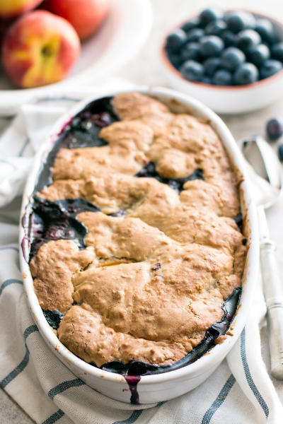 Oatmeal Cookie Blueberry Peach Cobbler Picture
