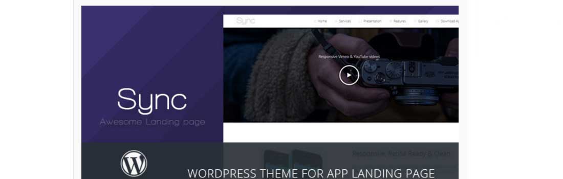 16-Sync---WordPress-App-Landing-Page