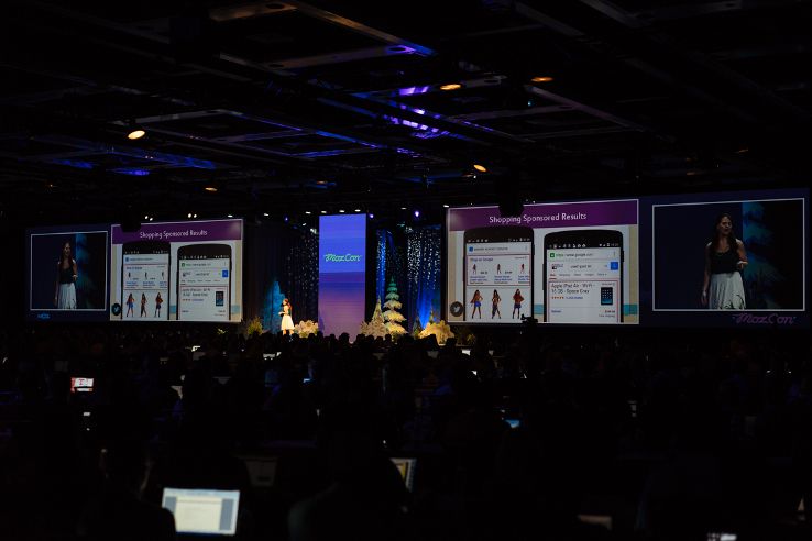 Cindy Krum on the MozCon 2015 stage
