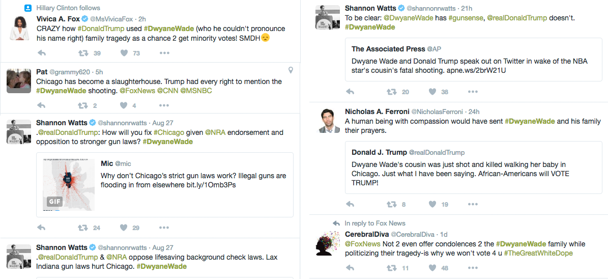 Dwyane Wade Twitter war with Donald Trump